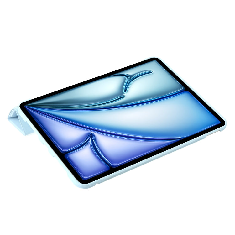 For iPad Air 11 2024 TPU Deformation Flip Leather Tablet Case with Holder(Sky Blue)