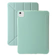 For iPad Air 11 2025 / 2024 TPU Deformation Flip Leather Tablet Case with Holder(Mint Green) - free shipping - PMC TechLife - Order now!