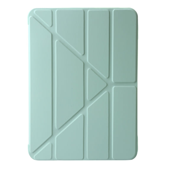 For iPad Air 11 2025 / 2024 TPU Deformation Flip Leather Tablet Case with Holder(Mint Green)