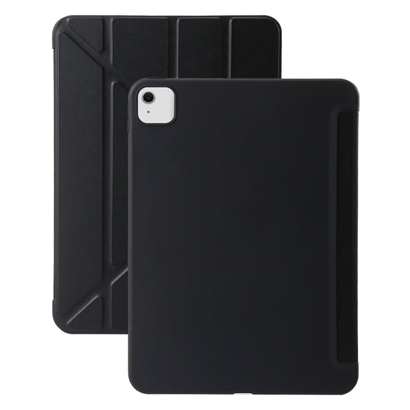 For iPad Air 13 2025 / 2024 TPU Deformation Flip Leather Tablet Case with Holder(Black)