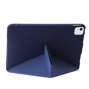 For iPad Air 13 2024 TPU Deformation Flip Leather Tablet Case with Holder(Dark Blue)