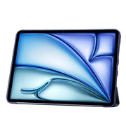 For iPad Air 13 2024 TPU Deformation Flip Leather Tablet Case with Holder(Dark Blue)