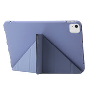 For iPad Air 13 2024 TPU Deformation Flip Leather Tablet Case with Holder(Purple)