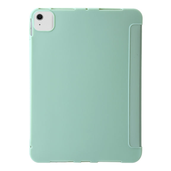 For iPad Air 13 2025 / 2024 TPU Deformation Flip Leather Tablet Case with Holder(Mint Green)