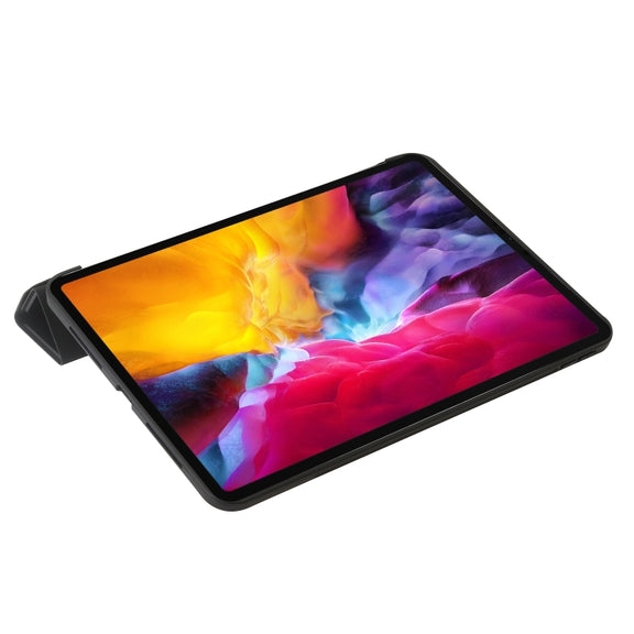 For iPad Pro 11 2024 TPU Deformation Flip Leather Tablet Case with Holder(Black)