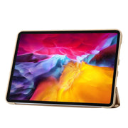 For iPad Pro 11 2024 TPU Deformation Flip Leather Tablet Case with Holder(Gold)
