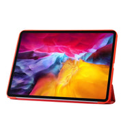 For iPad Pro 11 2024 TPU Deformation Flip Leather Tablet Case with Holder(Red)