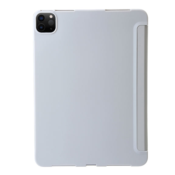 For iPad Pro 11 2024 TPU Deformation Flip Leather Tablet Case with Holder(Grey)