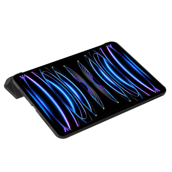 For iPad Pro 13 2024 TPU Deformation Flip Leather Tablet Case with Holder(Black)