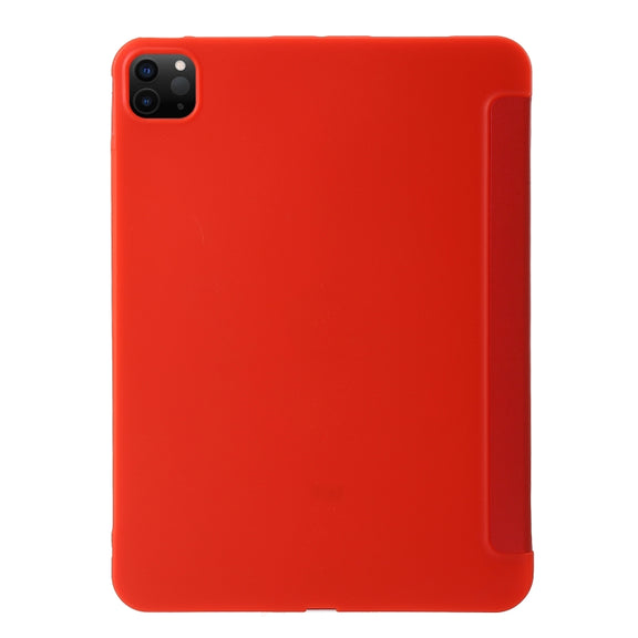 For iPad Pro 13 2024 TPU Deformation Flip Leather Tablet Case with Holder(Red)