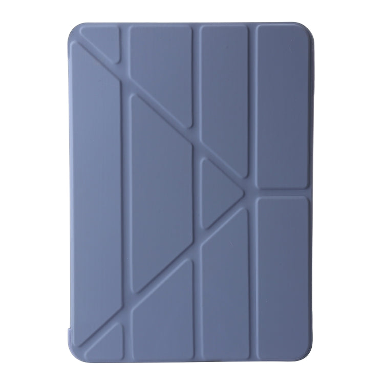 For iPad Pro 13 2024 TPU Deformation Flip Leather Tablet Case with Holder(Purple)