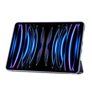 For iPad Pro 13 2024 TPU Deformation Flip Leather Tablet Case with Holder(Purple)