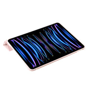 For iPad Pro 13 2024 TPU Deformation Flip Leather Tablet Case with Holder(Light Pink)