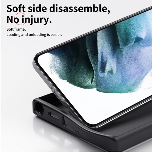 For Samsung Galaxy S25 5G Double Ring MagSafe Holder Carbon Fibre Phone Case(Black)