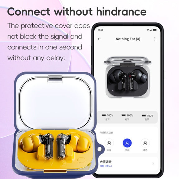 For Nothing Ear a Wireless Earphone Silicone Protective Case(Dark Green)