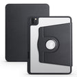 For iPad Air 11 2024 Acrylic 360 Degree Rotation Holder Leather Tablet Case(Black) - iPad Air 11 2024 Cases by PMC TechLife | Online Shopping South Africa | PMC TechLife | Buy Now Pay Later Mobicred