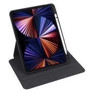 For iPad Pro 11 2024 Acrylic 360 Degree Rotation Holder Leather Tablet Case(Black)