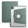 For iPad Pro 13 2024 Acrylic 360 Degree Rotation Holder Leather Tablet Case(Pine Green) - iPad Pro 13 2024 Cases by PMC TechLife | Online Shopping South Africa | PMC TechLife | Buy Now Pay Later Mobicred