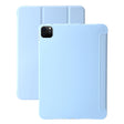 For iPad Pro 13 2024 Three-fold Holder Flip Tablet Leather Case(Sky Blue) - iPad Pro 13 2024 Cases by PMC TechLife | Online Shopping South Africa | PMC TechLife | Buy Now Pay Later Mobicred