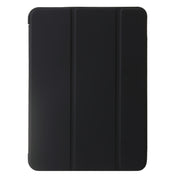 For iPad Pro 13 2024 Three-fold Holder Flip Tablet Leather Case(Black)