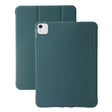 For iPad Air 13 2024 Three-fold Holder Flip Tablet Leather Case(Dark Green) - iPad Air 13 2024 Cases by PMC TechLife | Online Shopping South Africa | PMC TechLife | Buy Now Pay Later Mobicred