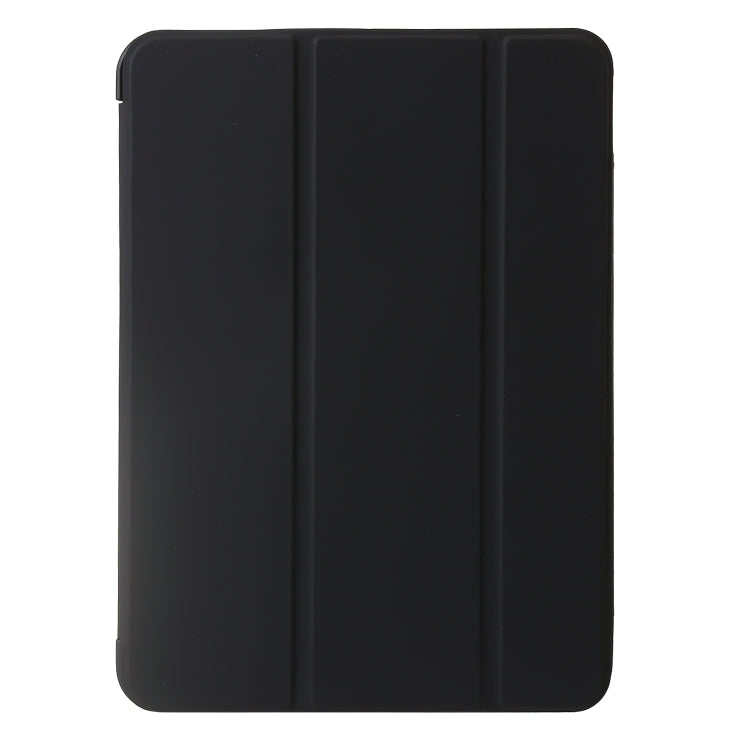 For iPad Air 13 2025 / 2024 Three-fold Holder Flip Tablet Leather Case(Black)