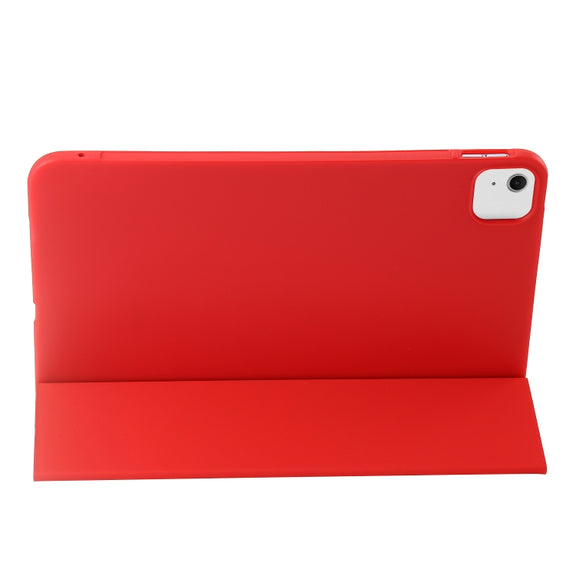 For iPad Air 13 2025 / 2024 Three-fold Holder Flip Tablet Leather Case(Red)