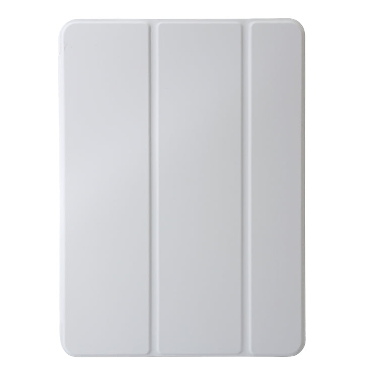 For iPad Air 13 2024 Three-fold Holder Flip Tablet Leather Case(Grey)