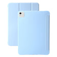 For iPad Air 11 2024 Three-fold Holder Flip Tablet Leather Case(Sky Blue) - iPad Air 11 2024 Cases by PMC TechLife | Online Shopping South Africa | PMC TechLife | Buy Now Pay Later Mobicred