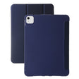 For iPad Air 11 2024 Three-fold Holder Flip Tablet Leather Case(Dark Blue) - iPad Air 11 2024 Cases by PMC TechLife | Online Shopping South Africa | PMC TechLife | Buy Now Pay Later Mobicred