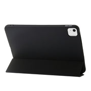 For iPad Air 11 2025 / 2024 Three-fold Holder Flip Tablet Leather Case(Black)