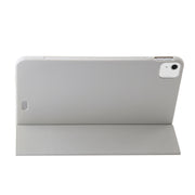 For iPad Air 11 2025 / 2024 Three-fold Holder Flip Tablet Leather Case(Grey)