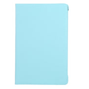 For iPad Pro 13 2024 360 Degree Rotation Litchi Texture Leather Tablet Case with Holder(Sky Blue)