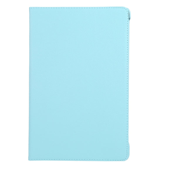 For iPad Pro 13 2024 360 Degree Rotation Litchi Texture Leather Tablet Case with Holder(Sky Blue)
