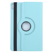 For iPad Pro 13 2024 360 Degree Rotation Litchi Texture Leather Tablet Case with Holder(Sky Blue)