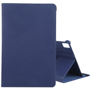 For iPad Pro 13 2024 360 Degree Rotation Litchi Texture Leather Tablet Case with Holder(Dark Blue)