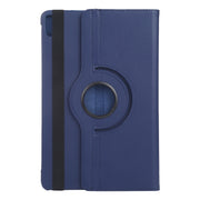 For iPad Pro 13 2024 360 Degree Rotation Litchi Texture Leather Tablet Case with Holder(Dark Blue)