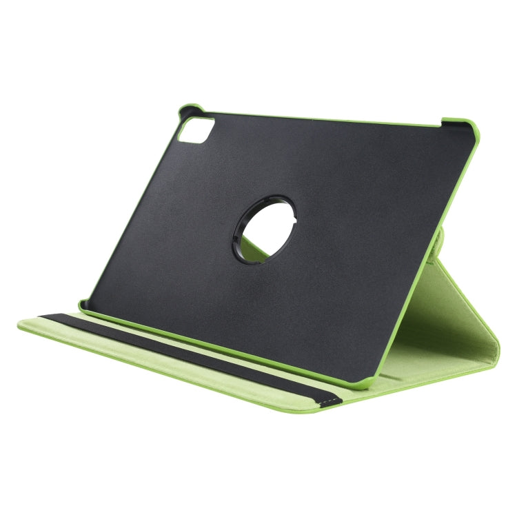 For iPad Pro 13 2024 360 Degree Rotation Litchi Texture Leather Tablet Case with Holder(Green)