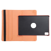 For iPad Air 13 2024 360 Degree Rotation Litchi Texture Leather Tablet Case with Holder(Orange)