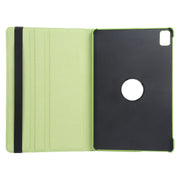For iPad Air 13 2025 / 2024 360 Degree Rotation Litchi Texture Leather Tablet Case with Holder(Green)