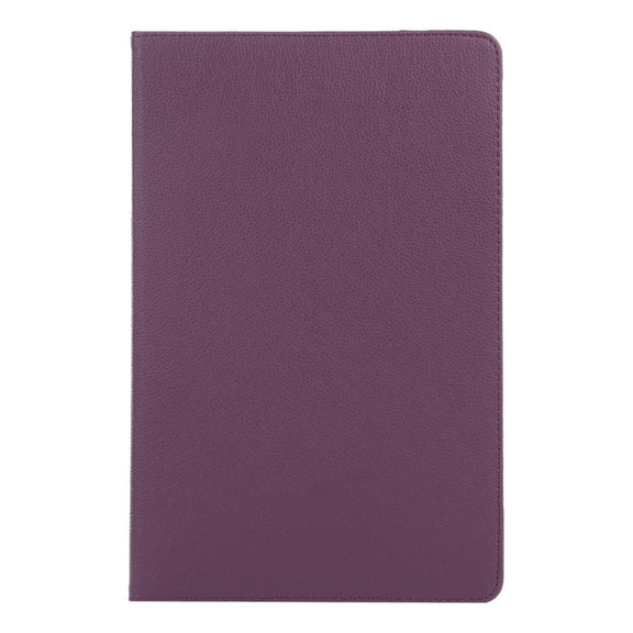 For iPad Air 11 2024 360 Degree Rotation Litchi Texture Leather Tablet Case with Holder(Purple)