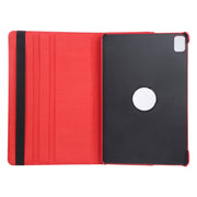 For iPad Air 11 2024 360 Degree Rotation Litchi Texture Leather Tablet Case with Holder(Red)