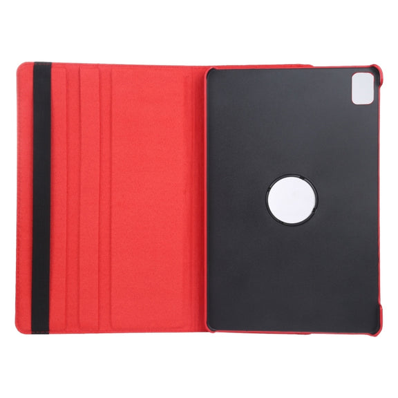 For iPad Air 11 2024 360 Degree Rotation Litchi Texture Leather Tablet Case with Holder(Red)