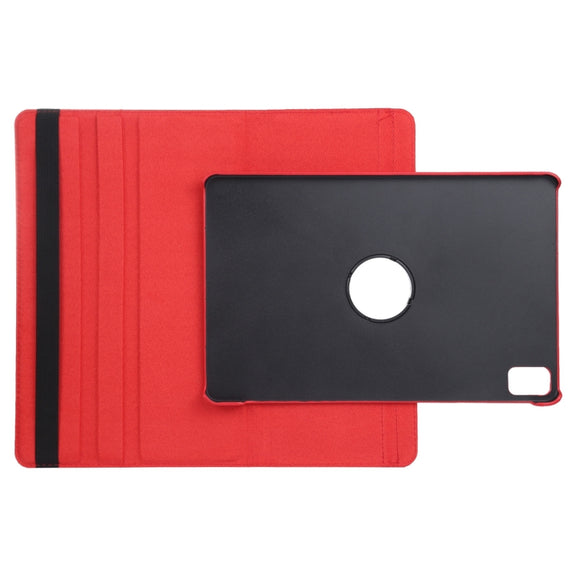 For iPad Air 11 2024 360 Degree Rotation Litchi Texture Leather Tablet Case with Holder(Red)