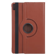 For iPad Air 11 2025 / 2024 360 Degree Rotation Litchi Texture Leather Tablet Case with Holder(Brown)