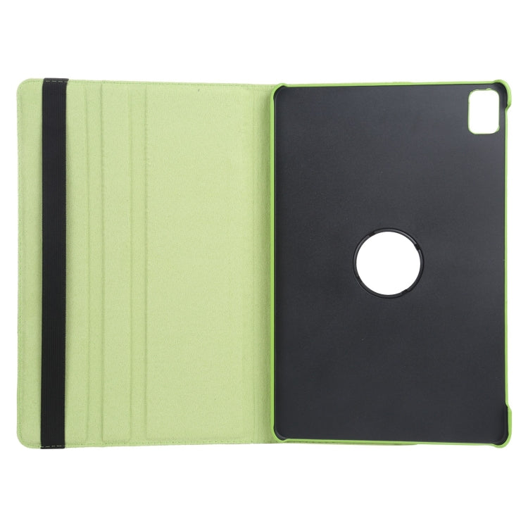 For iPad Air 11 2024 360 Degree Rotation Litchi Texture Leather Tablet Case with Holder(Green)