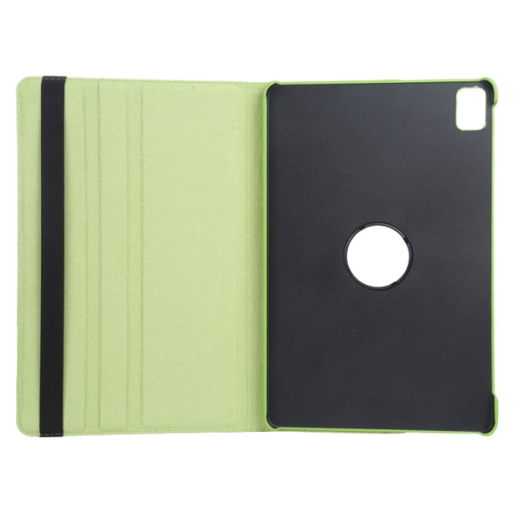 For iPad Air 11 2024 360 Degree Rotation Litchi Texture Leather Tablet Case with Holder(Green)