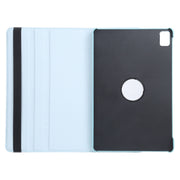 For iPad Pro 11 2024 360 Degree Rotation Litchi Texture Leather Tablet Case with Holder(Sky Blue)