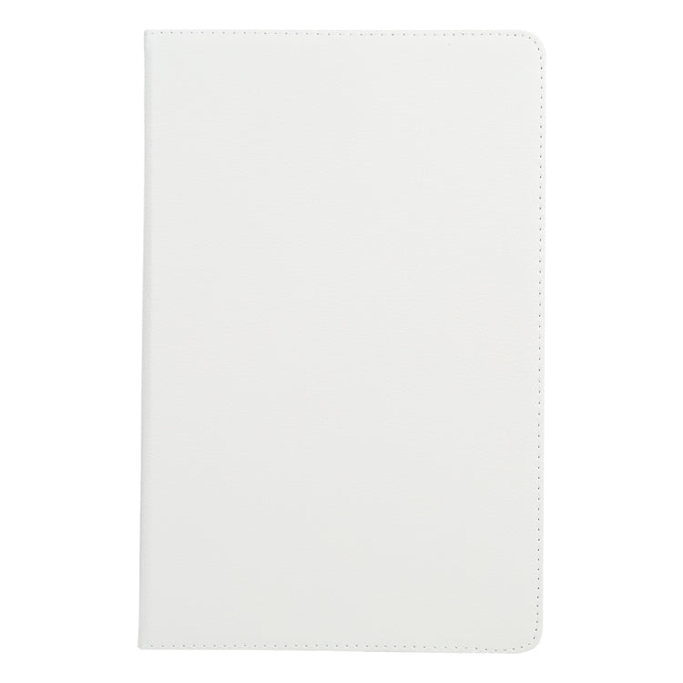 For iPad Pro 11 2024 360 Degree Rotation Litchi Texture Leather Tablet Case with Holder(White)
