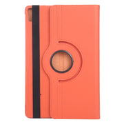 For iPad Pro 11 2024 360 Degree Rotation Litchi Texture Leather Tablet Case with Holder(Orange)
